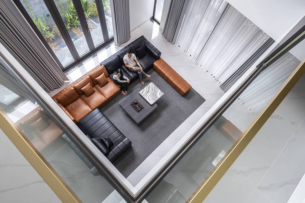 Double-Height Living Room