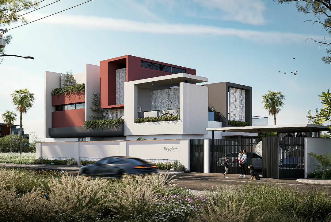Terracotta Courtyard Residence